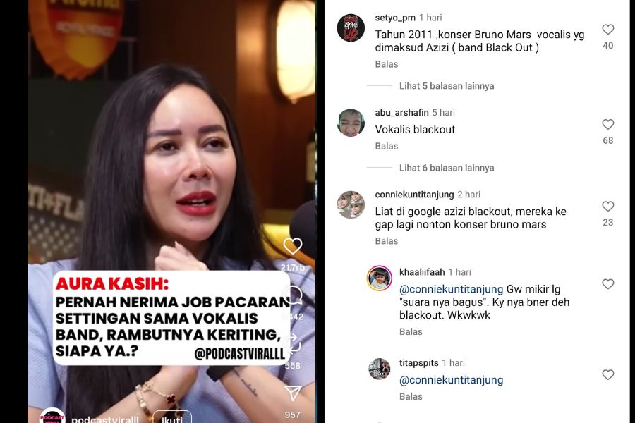 Pengakuan Aura Kasih (Instagram)